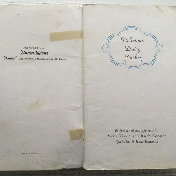 JEWISH KOSHER DAIRY COOKBOOK VINTAGE 1937 - Picture 5 of 8